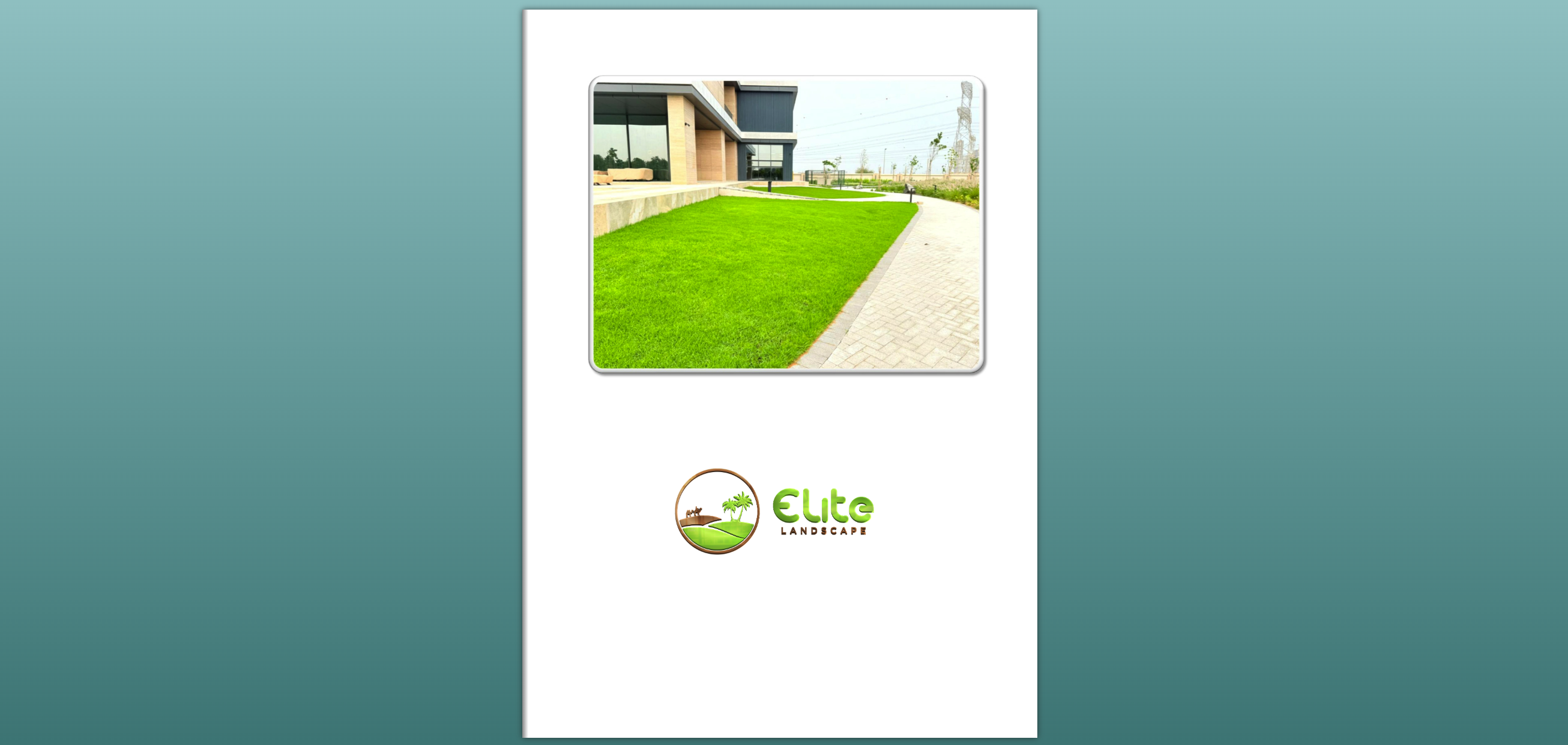 Elite Landscape Brochure Cover